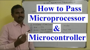 How to Pass Microprocessor & Microcontroller in 30 Minutes| EC8691-Common for CSE ,IT & ECE|