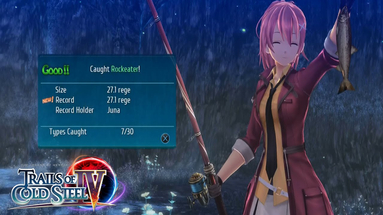 (TOCS4) Trails Of Cold Steel IV 4 – Rockeater (Fish – Angler God Guide)