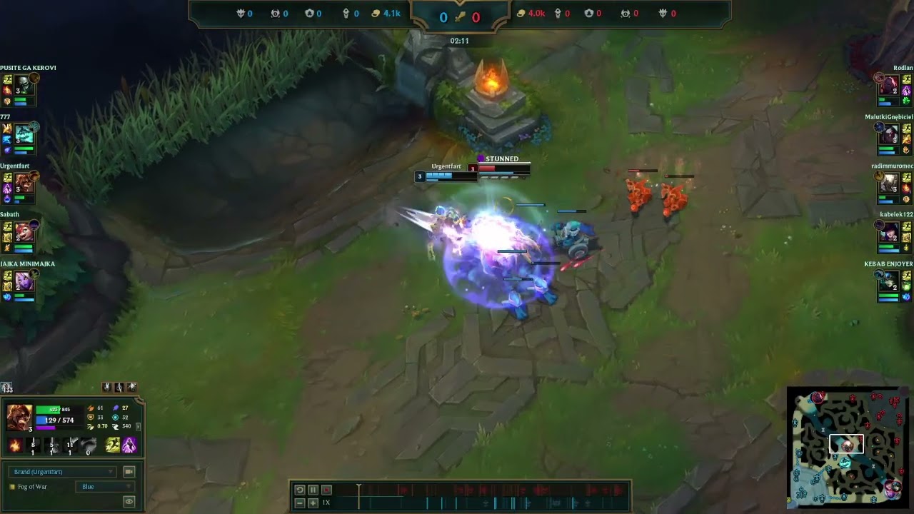 Pantheon main playing vs. Pantheon mid