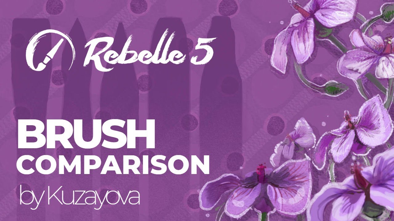 Brush Comparison in Rebelle 5 by Kuzayova
