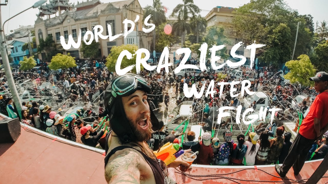 THINGYAN MYANMAR New Year Festival: World's Most Epic Water Fight!