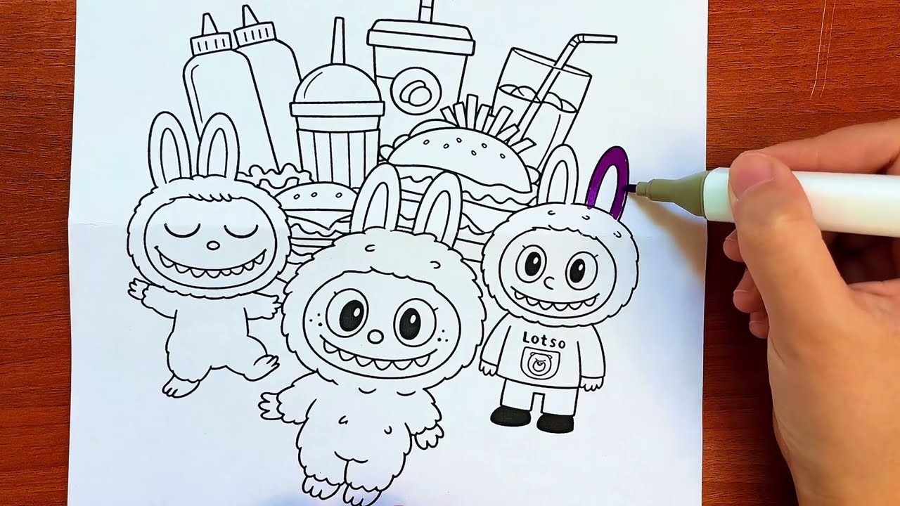 ASMR COLOR WITH ME / labubu 