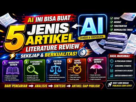 AI ini Bisa Buat 5 Jenis Artikel Literature Review: Dari Narrative Review hingga Umbrella Review