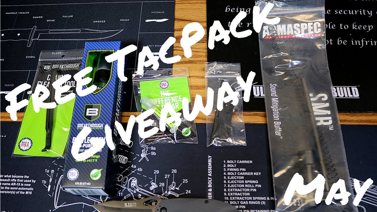 FREE TACPACK GIVEAWAY - May 2018