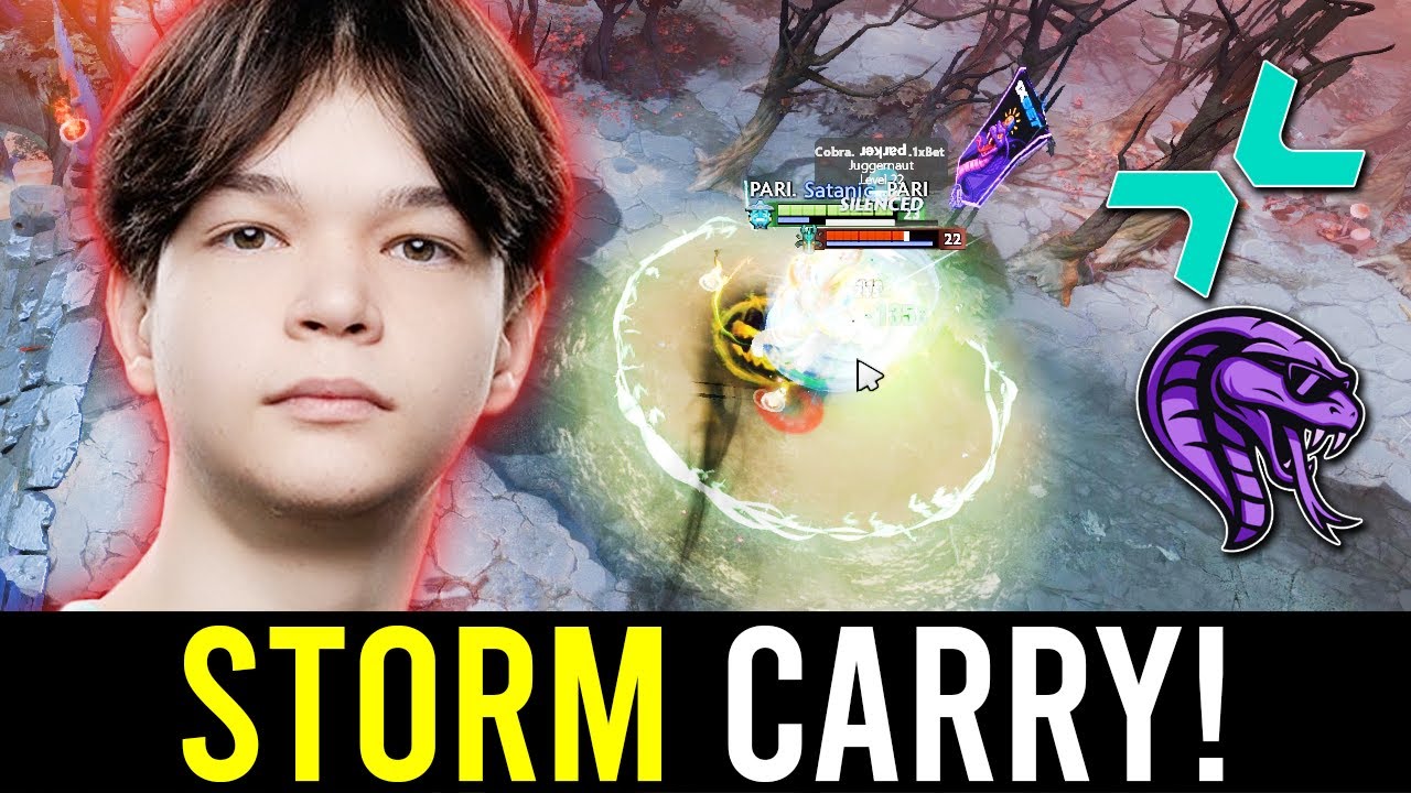 "SATANIC STORM SPIRIT CARRY vs TEAM COBRA!" (POV)