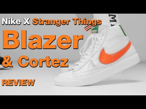 나이키 X 기묘한 이야기 블레이져, 코르테즈, 테일윈드 데테일 실착 리뷰  Stranger Things  Blazer Mid & Cortez Review