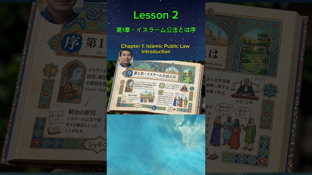 Lesson 2 第1章・イスラーム公法とは序 Dai 1-shō isurāmu kōhō to wa