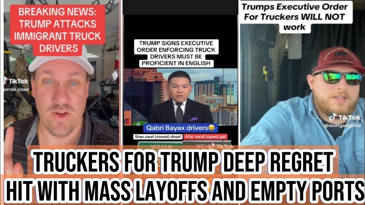 Truckers For Trump GIVING UP From MASS LAYSOFFS & Empty Ports Amidst TARRIFS & Trade Wars In 2025