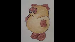 Как нарисовать Винни Пуха Мультик раскраска для малышей Как нарисовать Винни Пуха Мультик раскраска для малышей