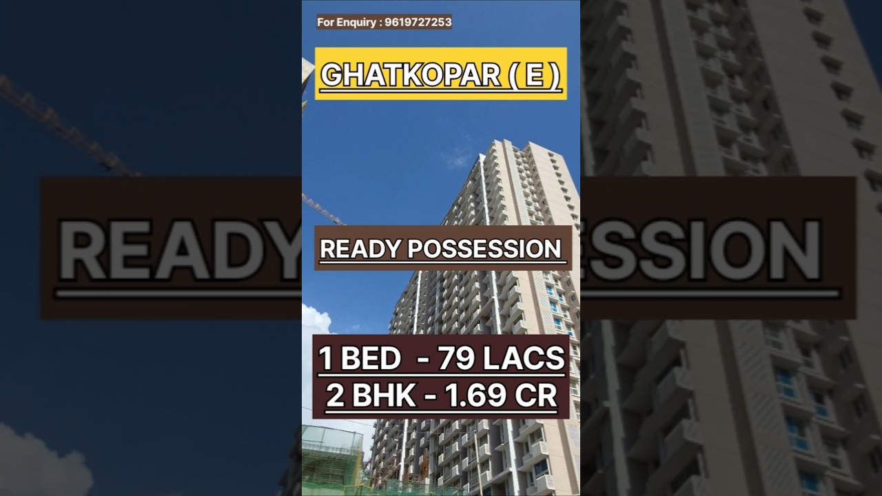 Ready Possession 1 BHK in Ghatkopar | ₹79 Lacs | With All Amenities & Great Connectivity
