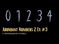 C Numbers 03: Find the Abundant numbers (integers) between 1 to 1000 [C Programming]