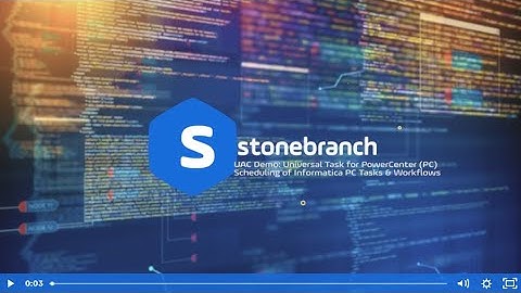 DEMO: Universal Task for Informatica PowerCenter
