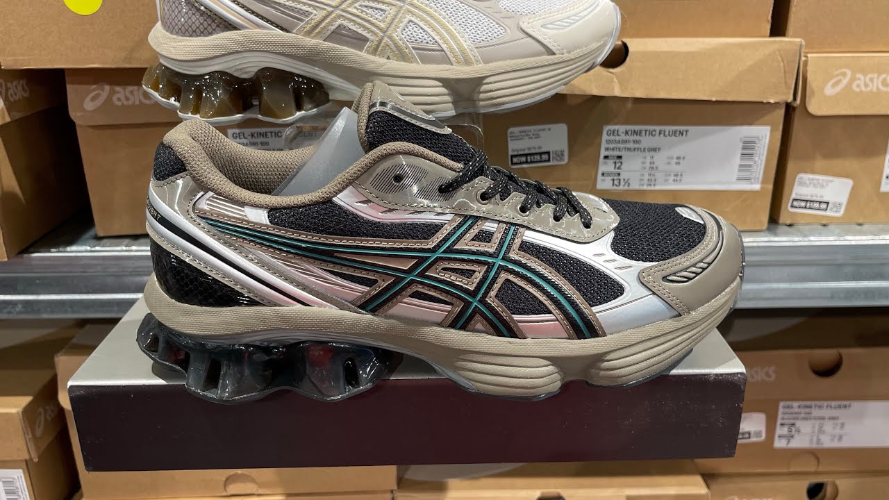 ドルファ ASICS GEL KINETIC FLUENT (Black/ Dark Taupe) - Style Code