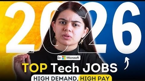 The Top Tech Jobs in 2026 | for Freshers & Working Professionals  #interview #results #placement  