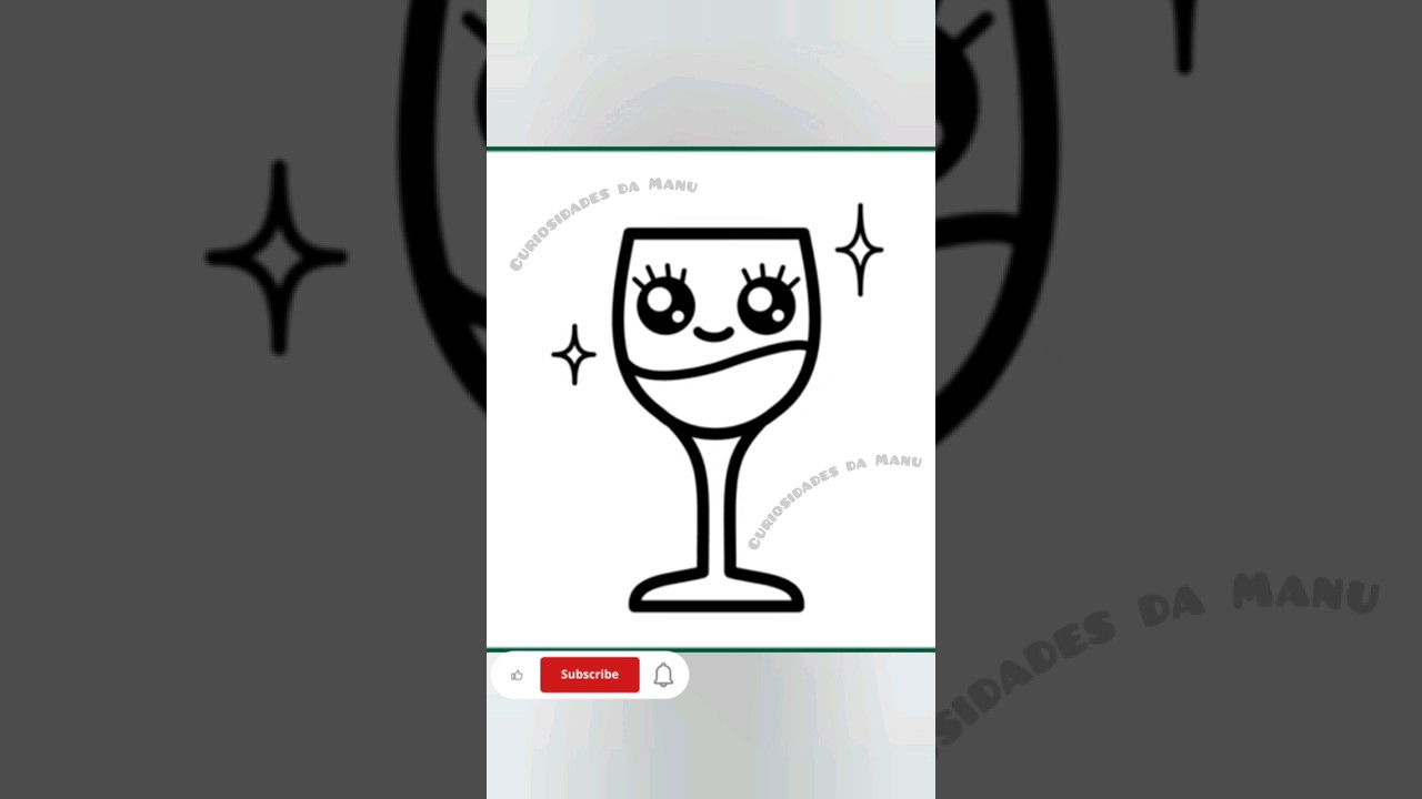 Como desenhar copo fofo 🥰🥰.