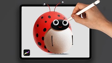 Ladybug | Easy Drawing | iPad pro | Procreate | by Anjee