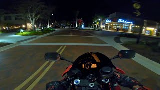 Honda CBR600RR Chill Night Ride | PURE SOUND | FULL RIDE | RAW [4K]