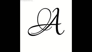 &#39;A&#39; Calligraphy styles | Letter A Beautiful handwriting | Alphabet Calligraphy | Cute handwriting