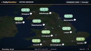 United Kingdom Weather Forecast — Jul 14, 2026