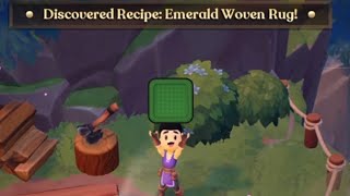 Fae Farm - Emerald Woven Rug Recipe Location