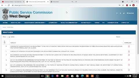 SCHEDULE OF INTERVIEW OF ASSISTANT ENGINEER (CIVIL) RECRUITMENT EXAMINATION 2020