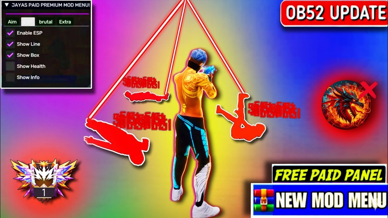 😱 Free Fire OB52 Antiban Headshot Panel 🔥 | Mod Menu + Injector OB52 100% Safe ✅ | 