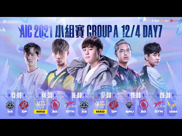 AIC 2021｜Group Stage 小組賽 Day7 - 2021/12/4 《Garena 傳說對決》