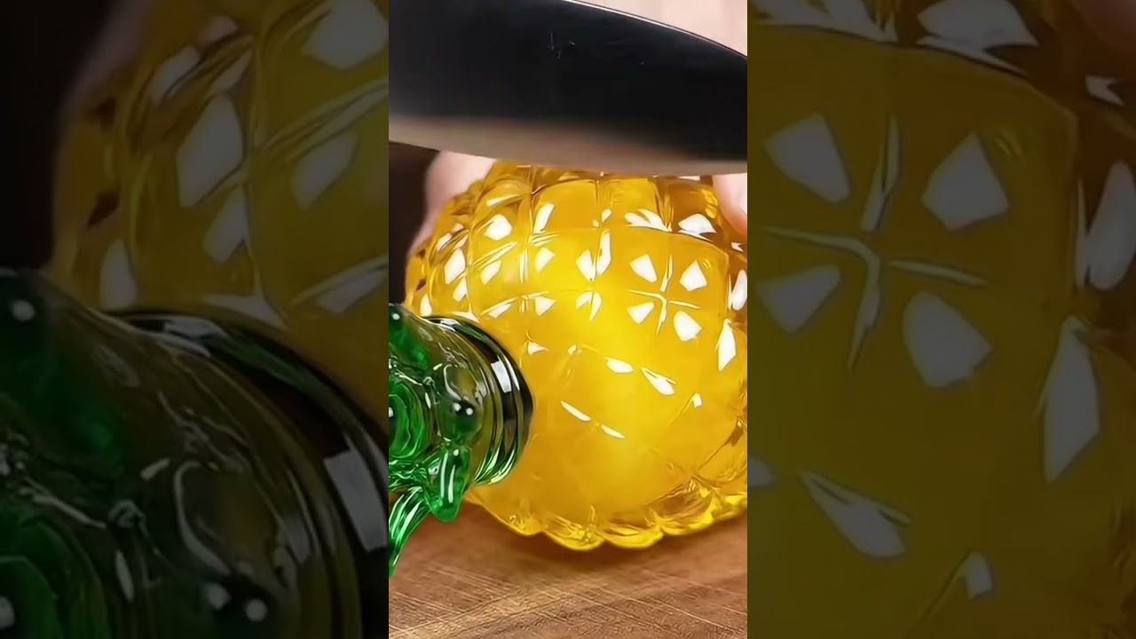 Most Satisfying Glass Fruit Cutting Ever 🍉 ASMR