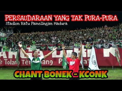 Suporter Madura PUAS menyanyikan yel-yel balas dendam terhadap AREMA