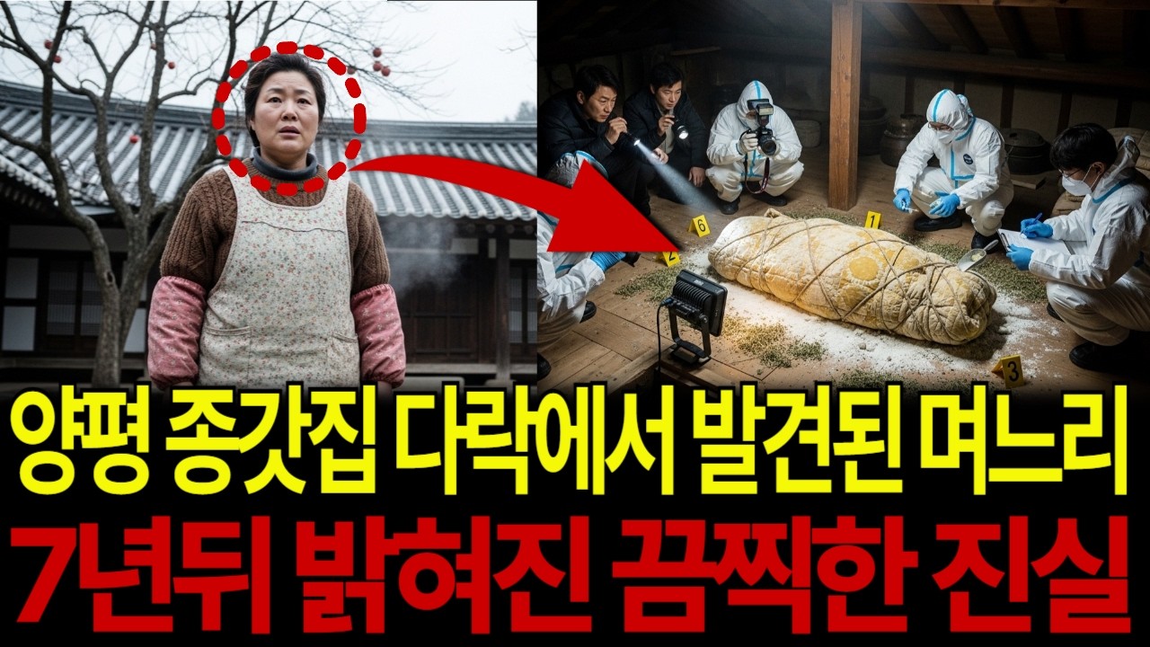 양평 종갓집 다락에서 발견된 며느리! 7년 뒤 밝혀진 끔찍한 진실은...