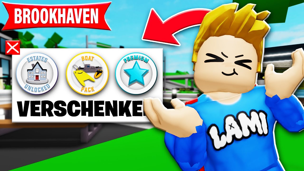 ich VERSCHENKE GAMEPÄSSE an FREMDE SPIELER in Brookhaven! (Roblox)