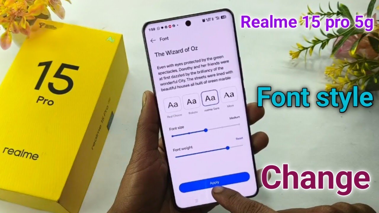 Realme 15 pro 5g font style change | Realme 15 pro me font ka style kaise badle | Font setting 