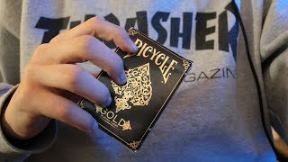 ASMR AVEC DES CARTES EN OR/TAPPING