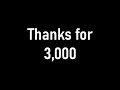3k Subscriber Announcement