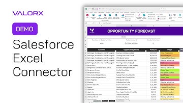 Salesforce Excel Connector - Valorx Fusion