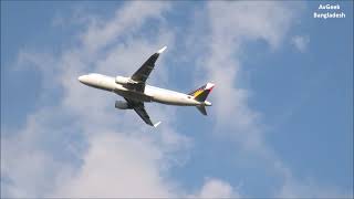 Airbus A320-214(WL) of Philippine Airlines taking off from Dhaka || AvGeek Bangladesh
