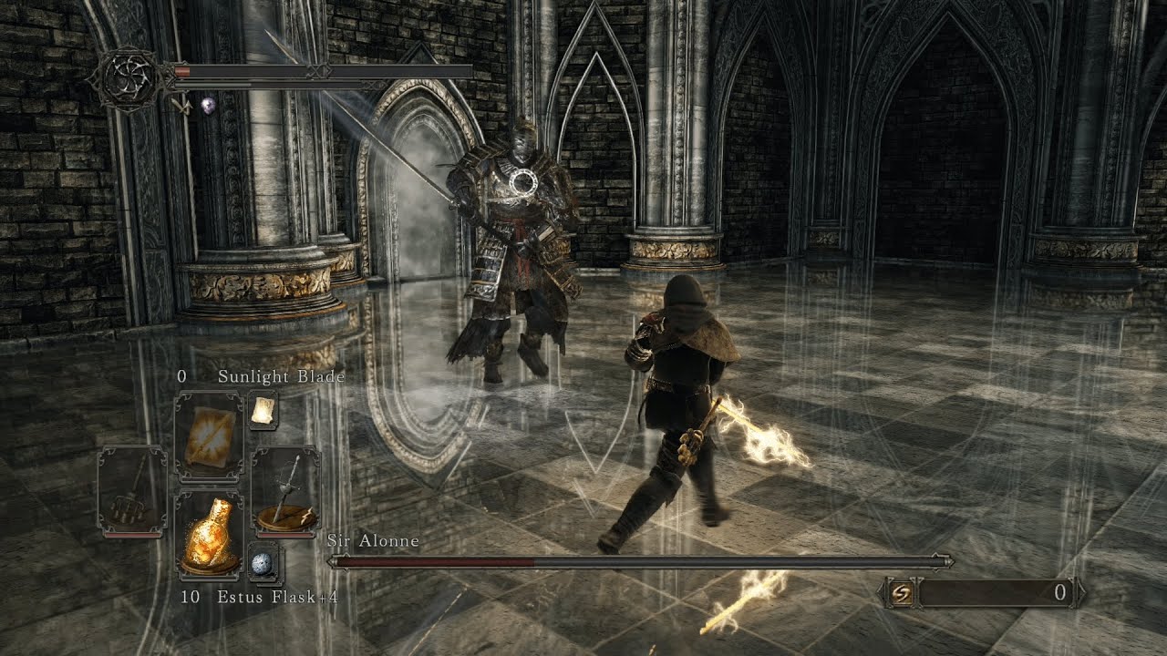 Sir Alonne Hitless w/ Espada Ropera, Solo, No shield [Dark Souls 2]