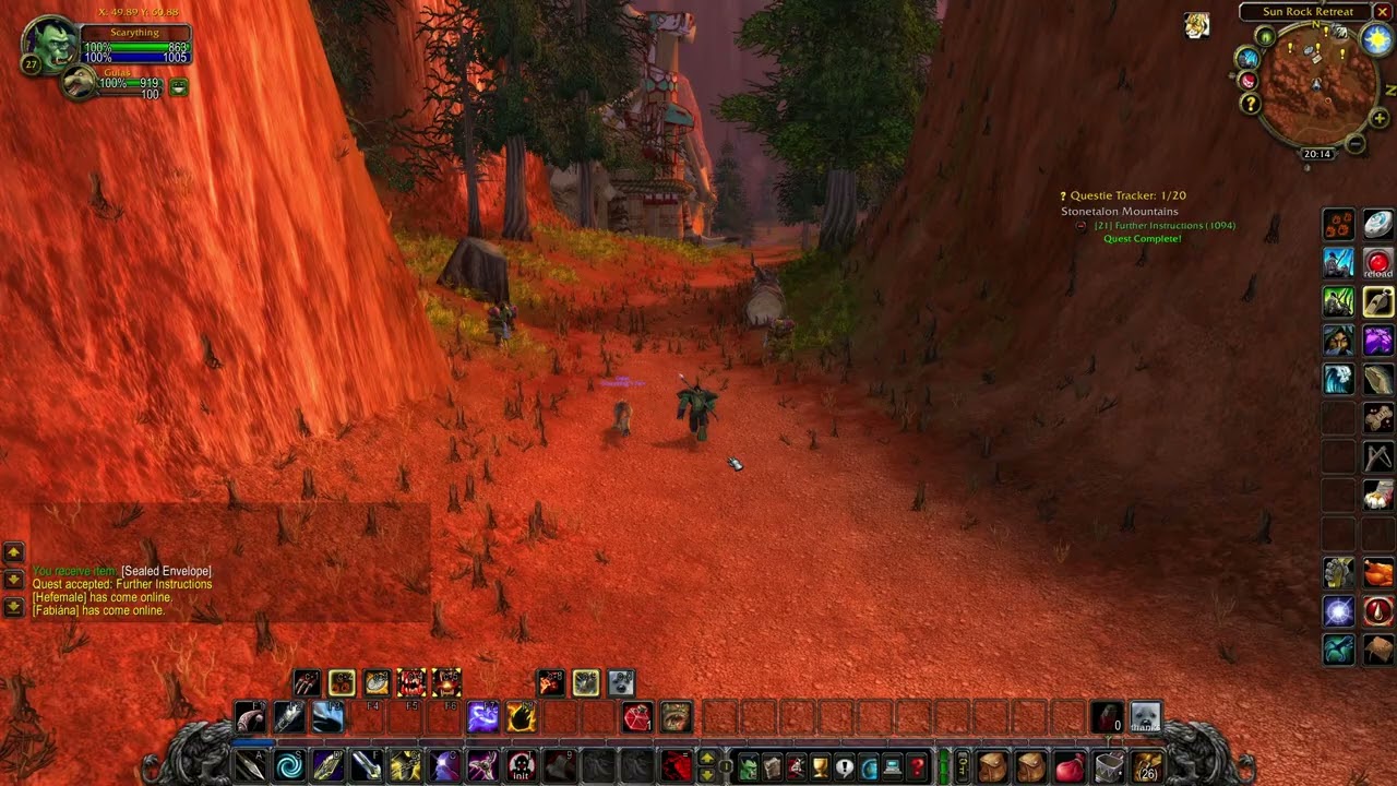 Further Instructions (WOW classic quest)