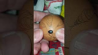 Draw and wax "Katerpy" tangle on brown chicken egg Part 1