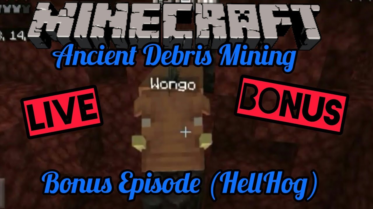 Bonus Episode.(Hellhog) LIVE Netherite Hunting. Special episode.
