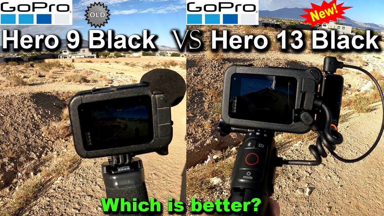 GoProHero13 Black vs GoPro Hero9 Black - Side by Side Comparison!