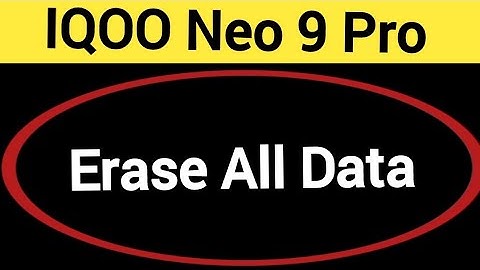 How to erase all data without frp lock, iqoo Neo 9 pro me factory reset kaise karen, factory reset s