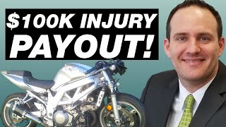 $100K GEICO Motorcycle Accident Settlement (Knee Tear & More)