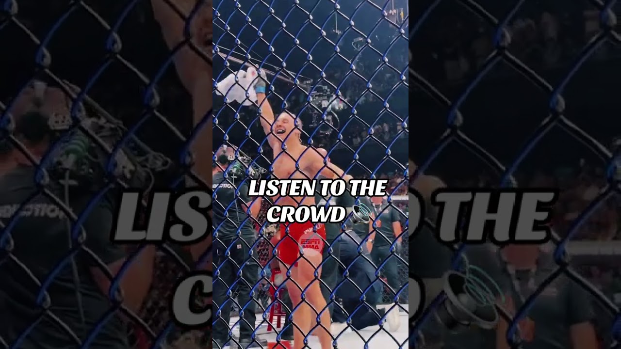 The crowd loves Paddy 'The Baddy' 🔊 