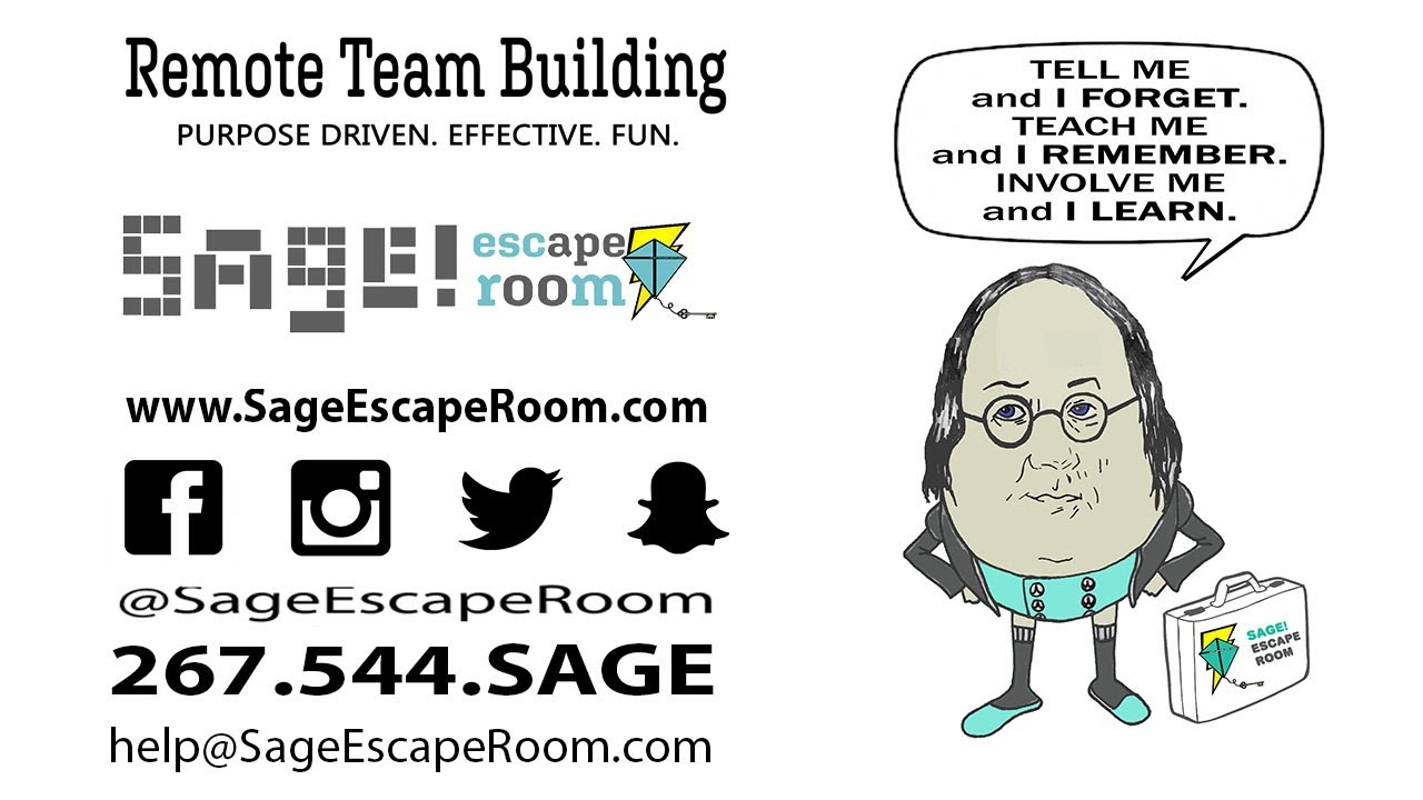 SAGE! Escape Room presents: Remote Team Building