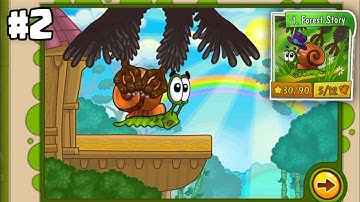 Snail Bob 2 - Gameplay Walkthrough Part 2 - Forest Story ⭐ 30/90 (Android, IOS)