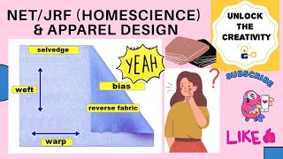 DEMONSTRATION ON FABRIC| WARP, WEFT, BIAS, SELVEDGE