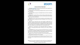 Jobcare and Zoom Cheat Sheet