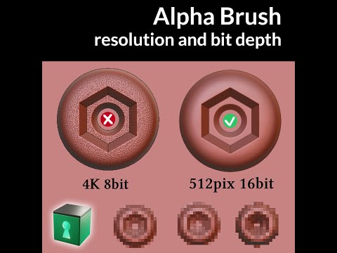 Best Resolution And Bit Depth For Sculpting With Alpha Textures In Blender 