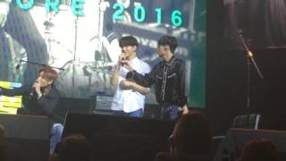 161210 DAY6 in SG FM - Dowoon singing a song